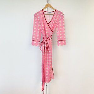 Rachel Antonoff Pink Willow Wrap Dress